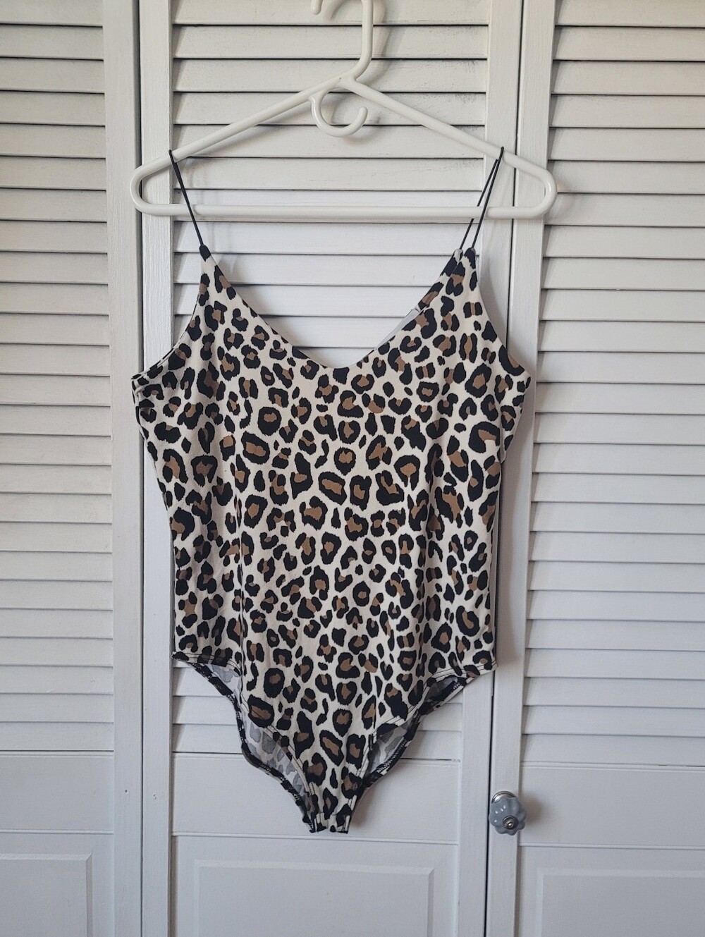 GAZE Printed Bodysuit, Size L